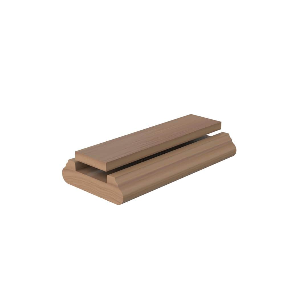L. J. SMITH STAIR SYSTEMS 0.75 in. D x 2.5 in. W x 96 in. L Unfinished Poplar Wood Shoe Handrail