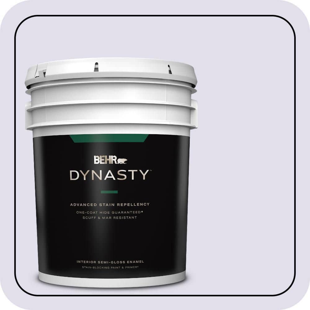 BEHR DYNASTY 5 gal. #M560-1 Sweet Bianca Semi-Gloss Enamel Interior Stain-Blocking Paint & Primer