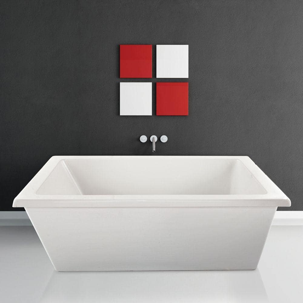 Hydro Systems Annapolis 72 in. Acrylic Flatbottom Air Bath Bathtub in White (2)