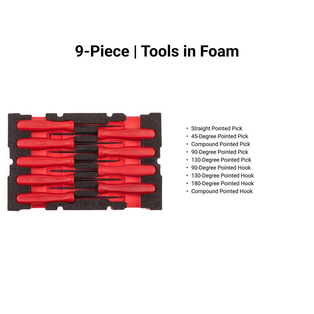 TEKTON Pointed Pick and Hook Set with Mini Stacking Tool Box (9-Piece) (2)