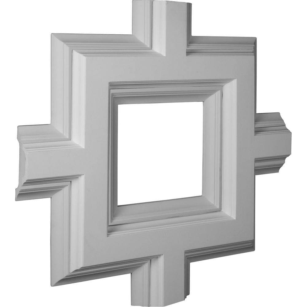 Ekena Millwork 36 in. Inner Square Intersection for 8 in. Deluxe Coffered Ceiling System (3)
