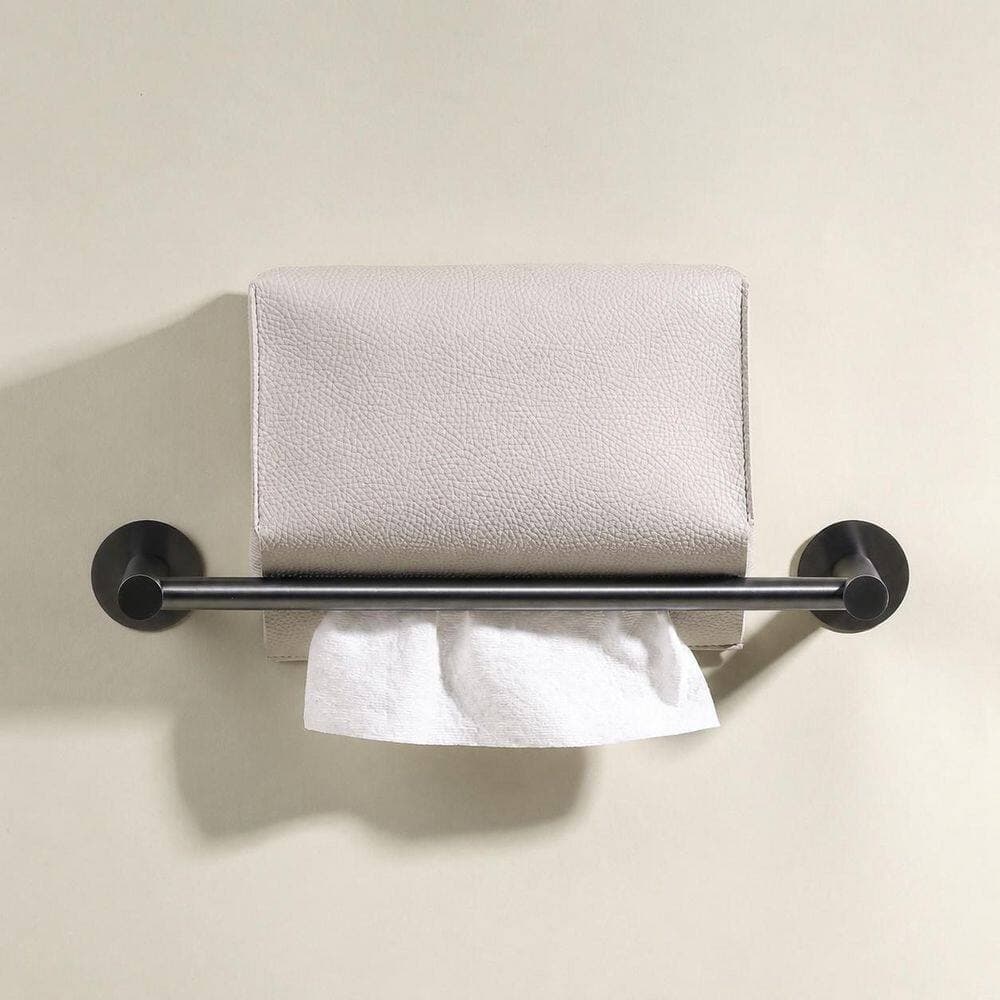 KHKFY Hand Towel Box Cover for Standard Towel Boxes, Covered, 3-Way Mount, Light Taupe, 9.3 x 3.7 x 7.3 in. (3)