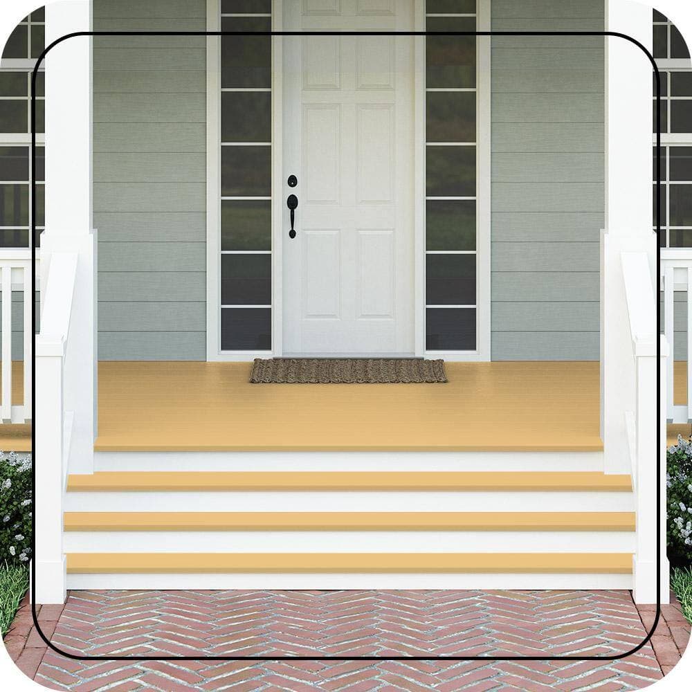 BEHR PREMIUM #M290-4 Textured Low-Lustre Enamel Interior/Exterior Porch and Patio Anti-Slip Floor Paint (2)