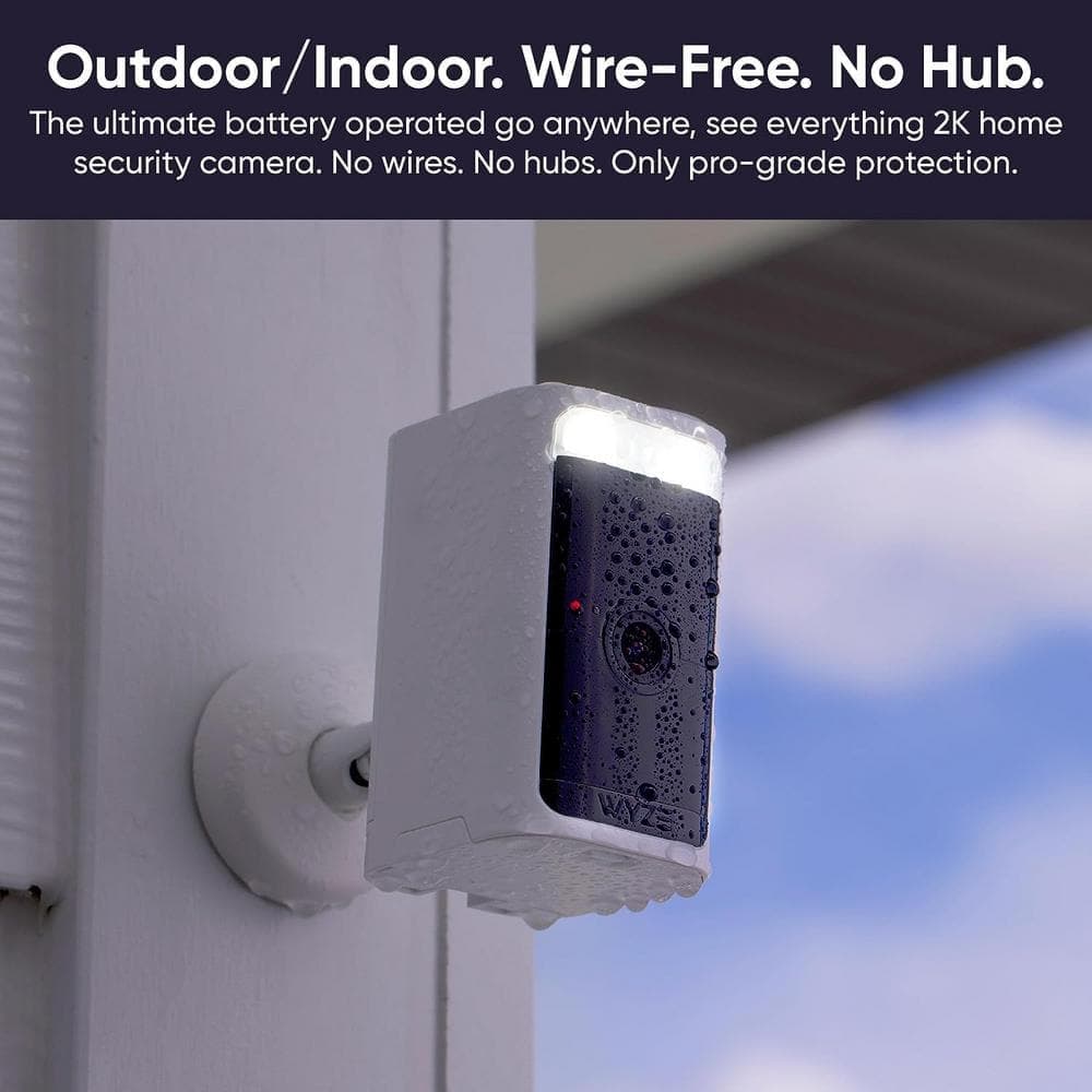 Wyze Battery Cam Pro, Wireless Indoor/Outdoor Home Security Camera, with 2k HD Color Night Vision and Built-In Spotlight (3)