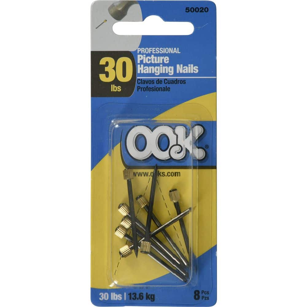 OOK 30 lbs. Blue Steel Picture Hanging Nails (8-Pack) (3)