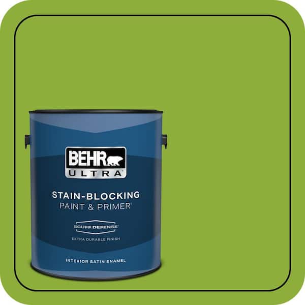 BEHR PREMIUM PLUS #420B-6 New Green Enamel Low Odor & Primer (3)