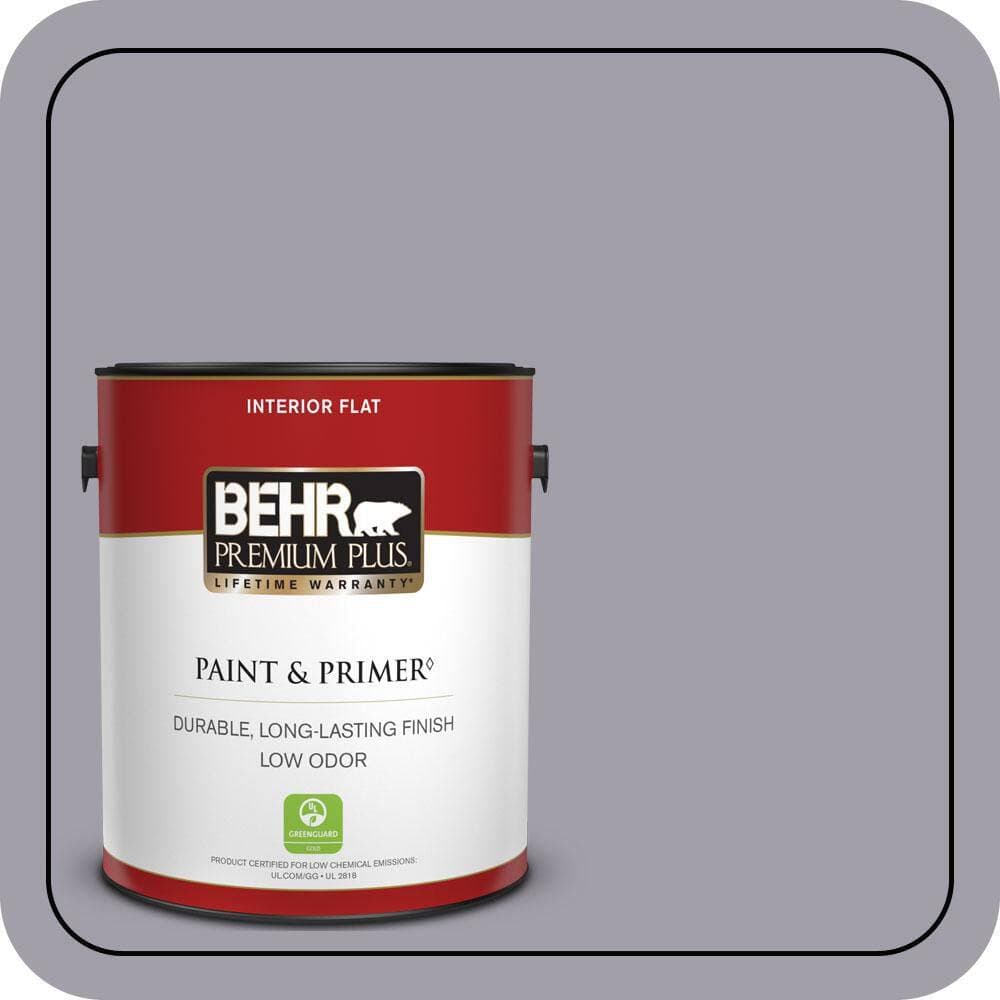 BEHR PREMIUM PLUS 1 gal. #N550-4 Ashberry Flat Low Odor Interior Paint & Primer