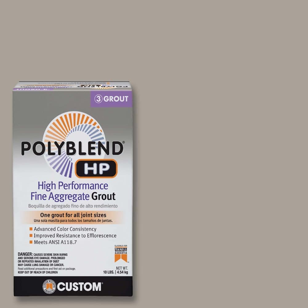 Custom Building Products Polyblend HP #543 Driftwood 10 lbs. High Performance Fine Aggregate Grout (2)