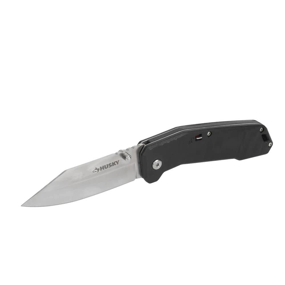 Husky 3.5 in. Spring Assist Folding Knife (1)