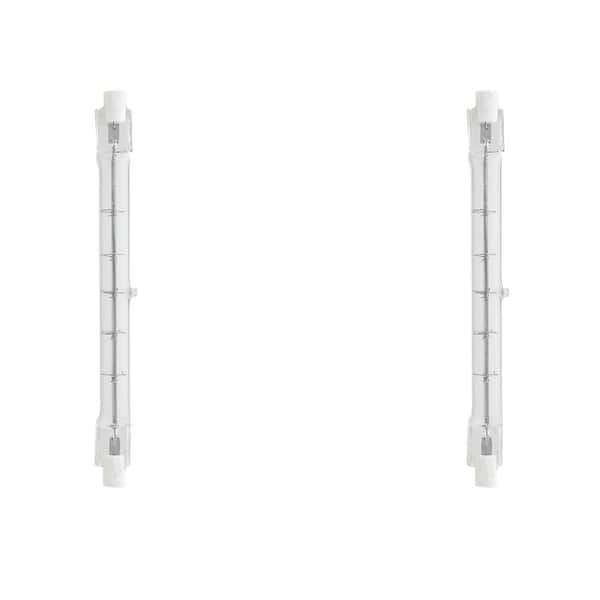 Feit Electric 150-Watt T3 R7s Base Dimmable Halogen Light Bulb, Bright White 2700K (2-Pack)