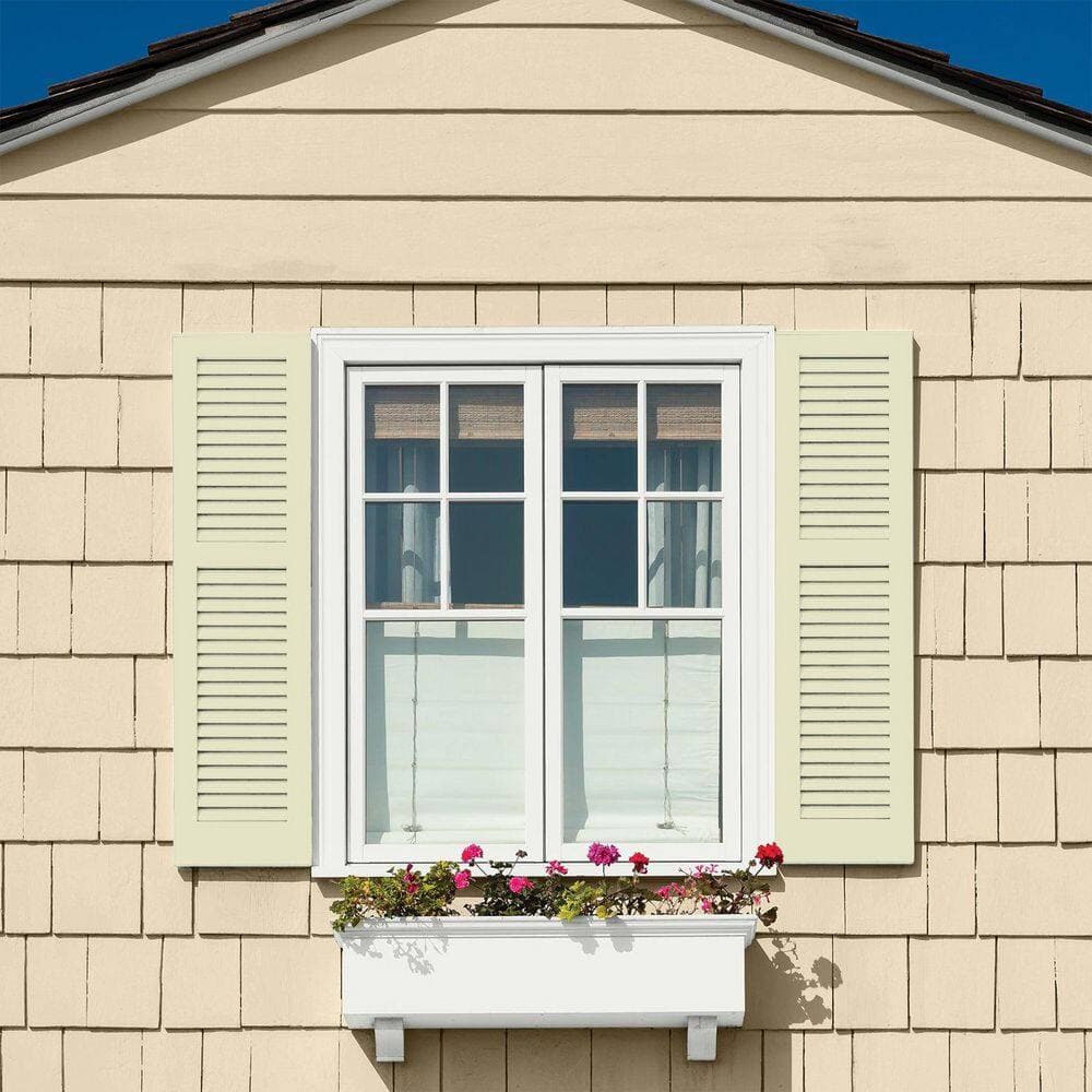 Glidden Premium 1 qt. PPG1119-2 Fountain Frolic Satin Exterior Latex Paint (4)