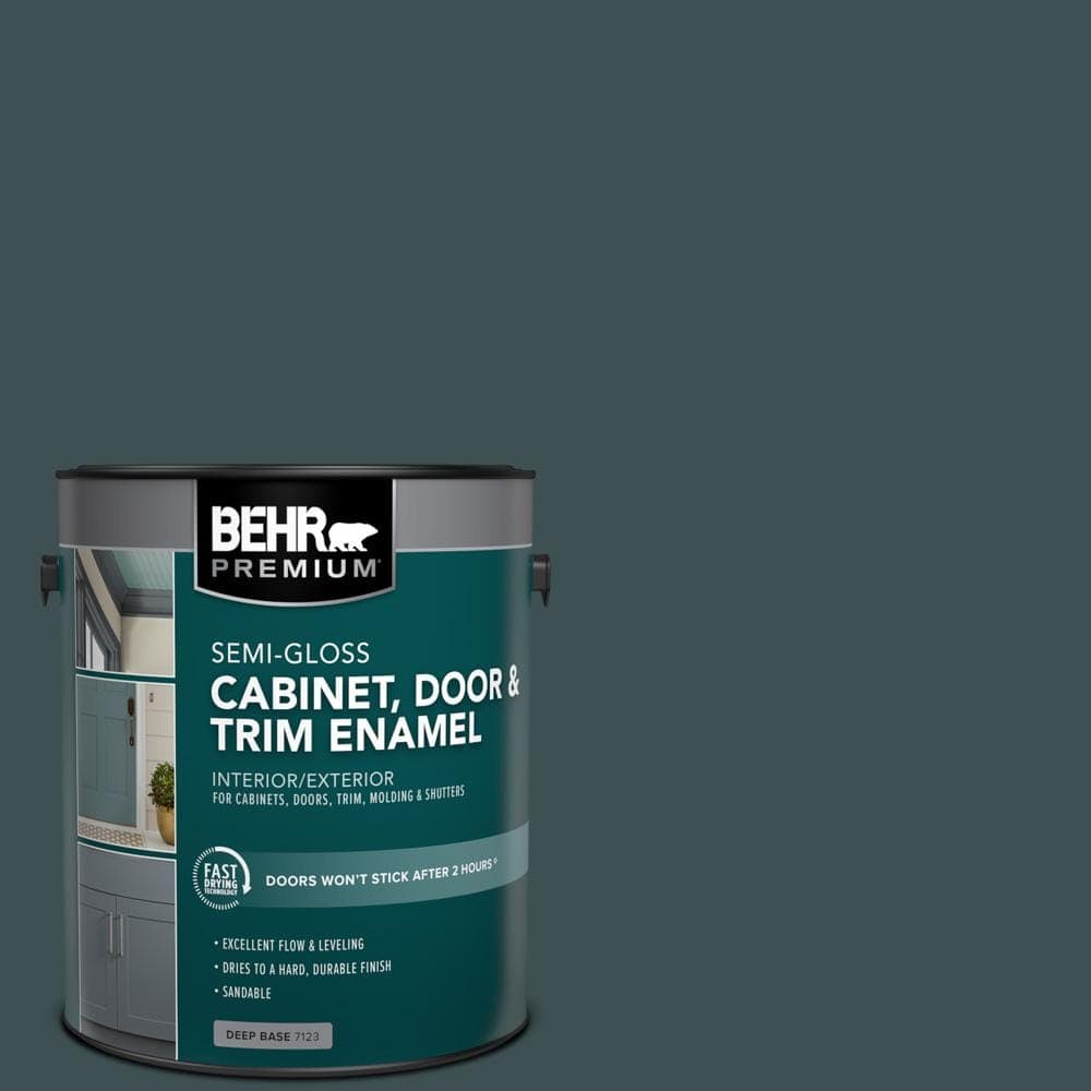 BEHR PREMIUM 1 gal. #S440-7 Thermal Semi-Gloss Enamel Interior/Exterior Cabinet, Door & Trim Paint (1)