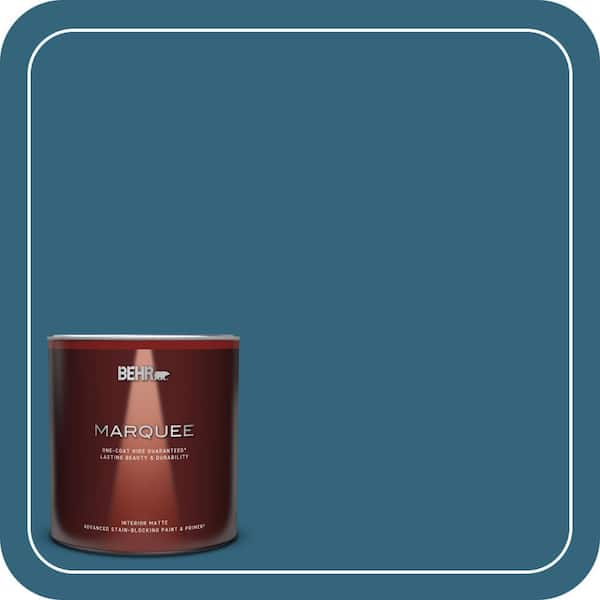 BEHR MARQUEE 1 qt. #550D-7 Southern Evening Matte Interior Paint & Primer (2)