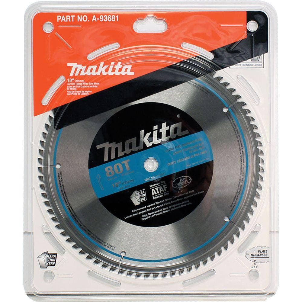Makita 10 in. x 5/8 in. 40 TPI Micro-Polished Miter Saw Blade (3)