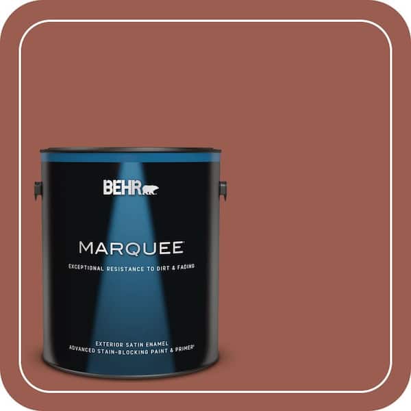 BEHR MARQUEE 1 gal. #S160-6 Red Potato Satin Enamel Exterior Paint & Primer (2)