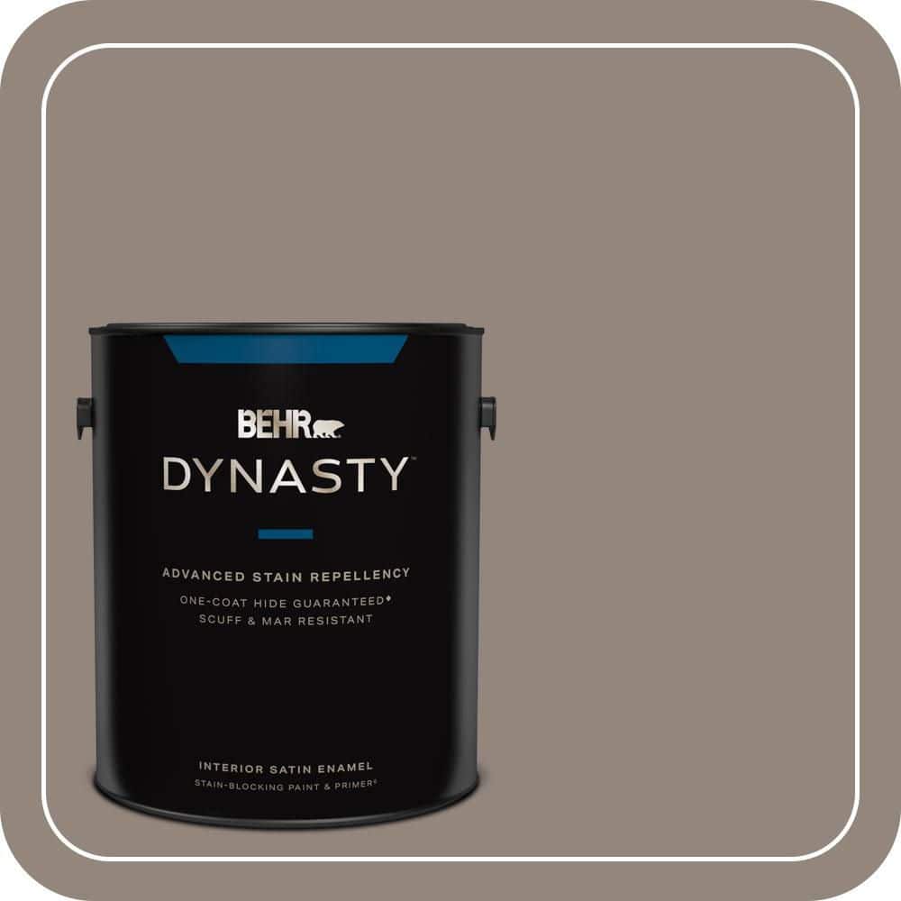 BEHR DYNASTY 1 gal. #T14-8 Film Fest Satin Enamel Interior Stain-Blocking Paint and Primer