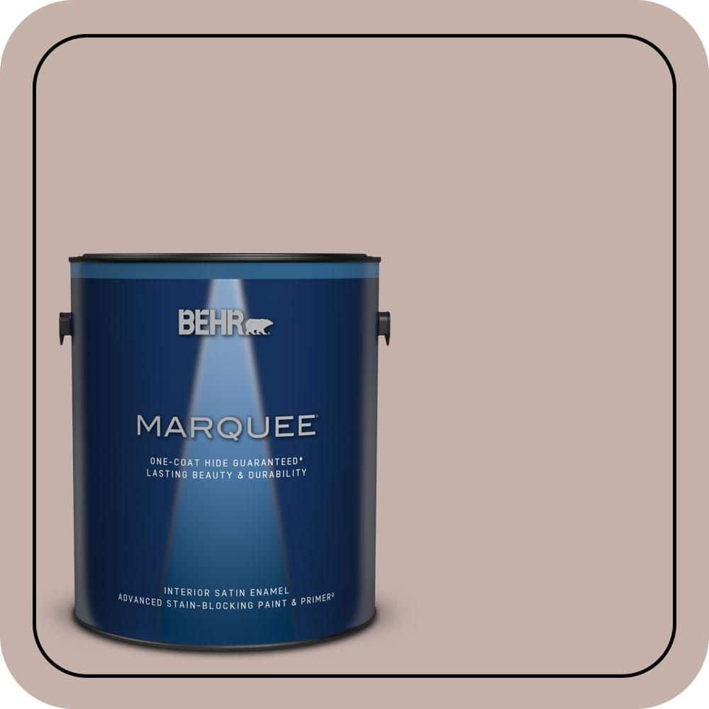 BEHR MARQUEE 1 gal. #PPU17-10 Mauvette Satin Enamel Interior Paint & Primer