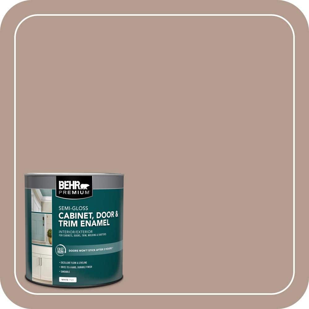 BEHR PREMIUM 1 qt. #PPU5-15 Postmodern Mauve Semi-Gloss Enamel Interior/Exterior Cabinet, Door & Trim Paint