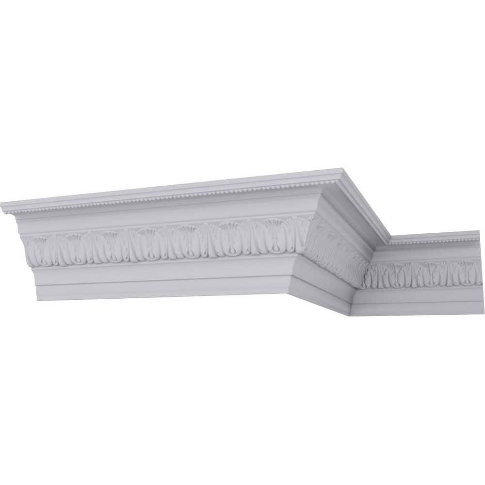 Ekena Millwork 5-1/8 in. x 6-7/8 in. x 94-1/2 in. Polyurethane Tirana Crown Moulding (1)