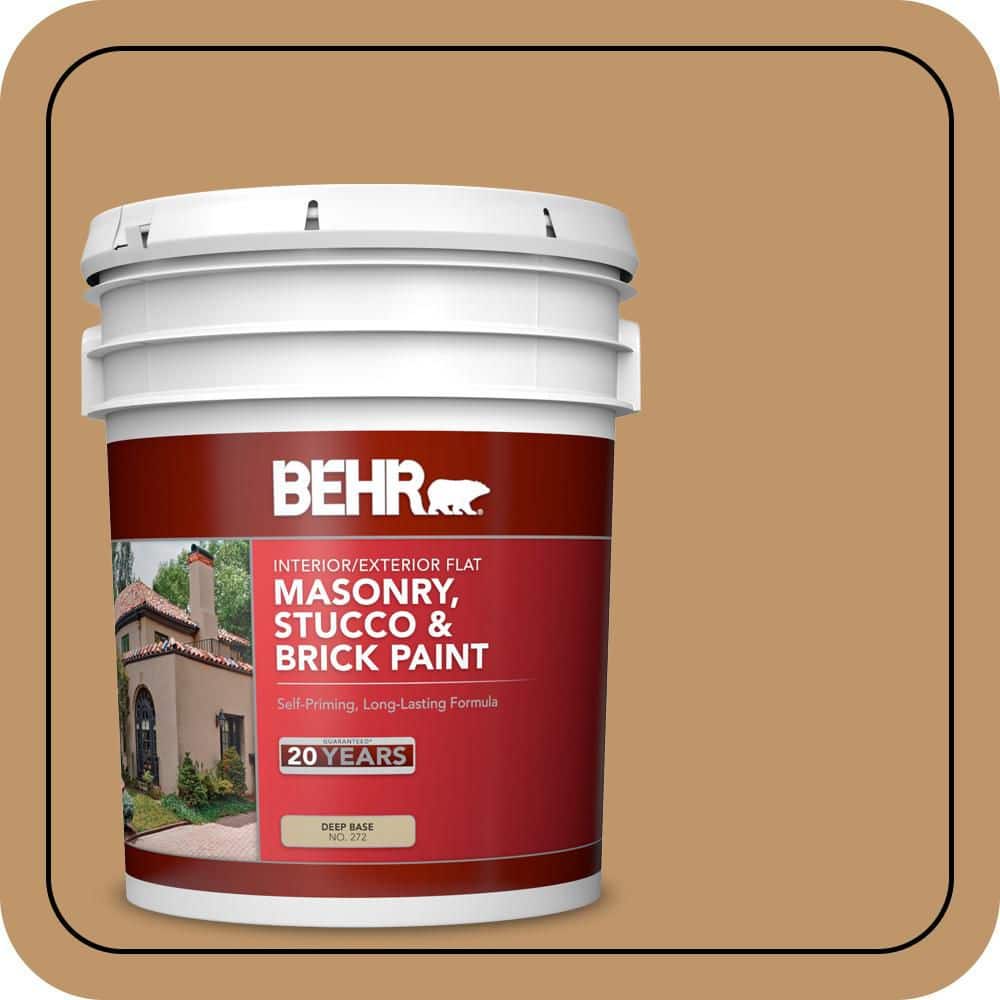 BEHR 5 gal. #MS-37 Canyonland Flat Interior/Exterior Masonry, Stucco and Brick Paint (1)