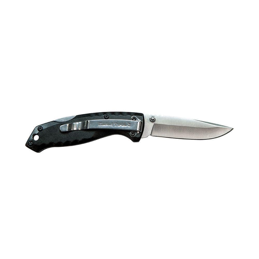 Klein Tools 2.875 in. Stainless Steel Straight Edge Drop Point Pocket Knife (2)