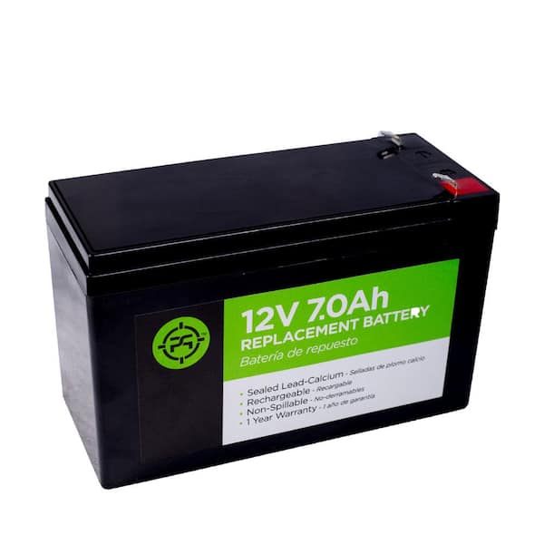 Unbranded 2.5 in. Lead Acid 12-Volt 7.0 Ah Black Replacement Battery