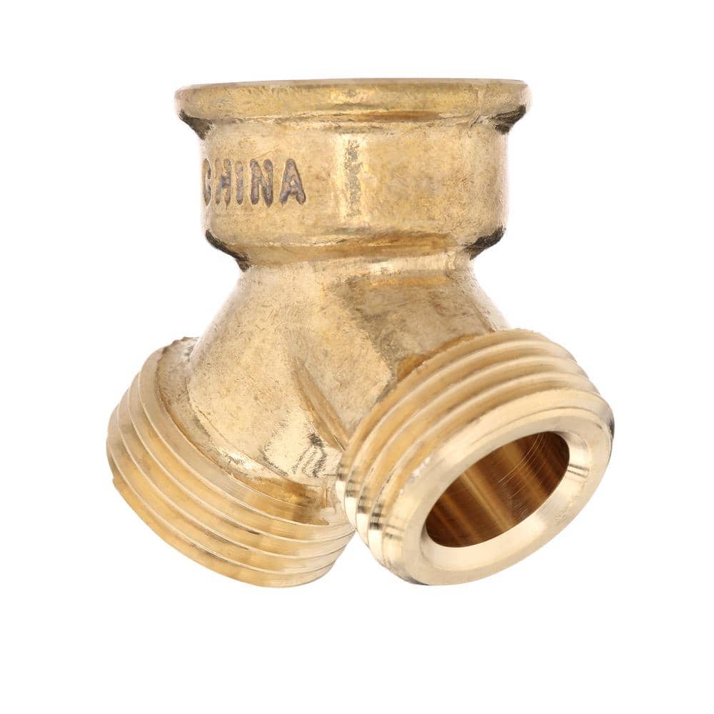 Everbilt 3/4 in. FHT x 3/4 in. FHT x 3/4 in. MHT Brass Wye (4)