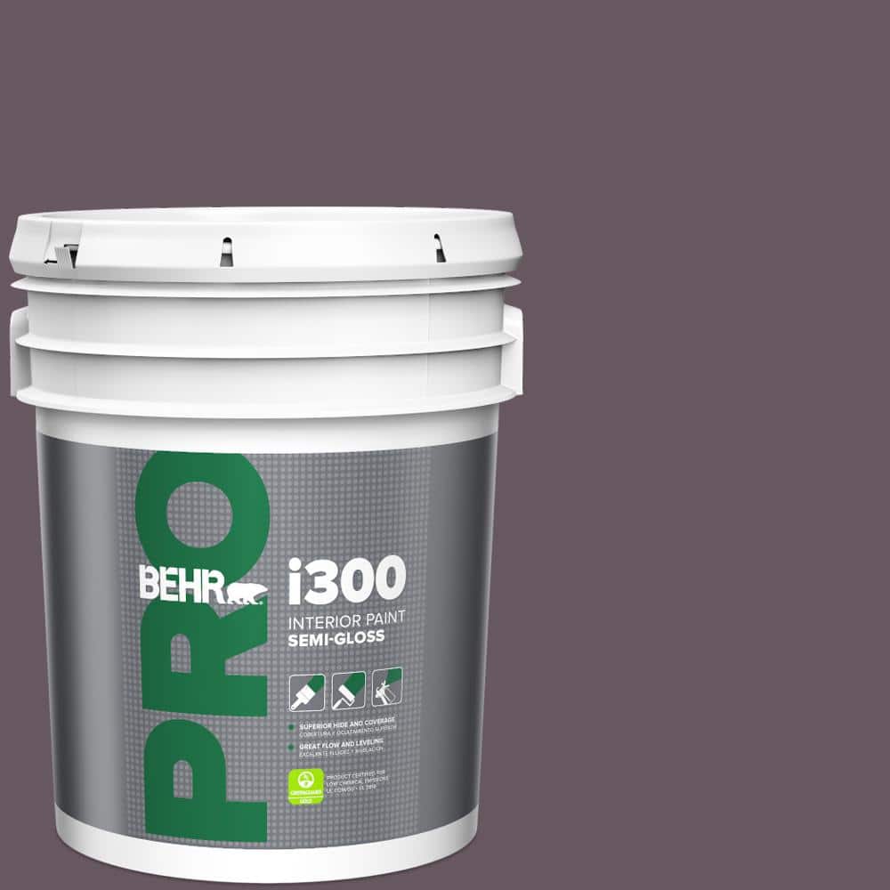 BEHR PRO 5 gal. #N100-6 Urban Legend Semi-Gloss Interior Paint