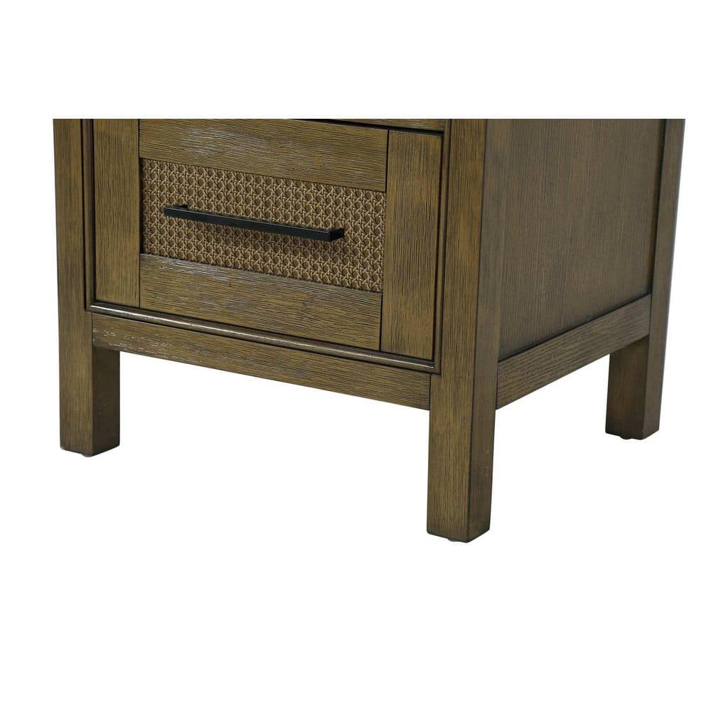 TIMELESS HOME 20 in. W x 18 in. D x 72 in. H Brown Freestanding Linen Cabinet (2)