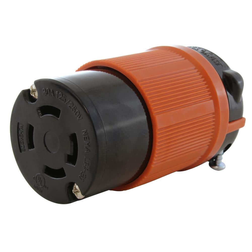 AC WORKS AC Connectors NEMA L14-30R 30 Amp 125/250-Volt 4-Prong Assembly Locking Female Connector (1)