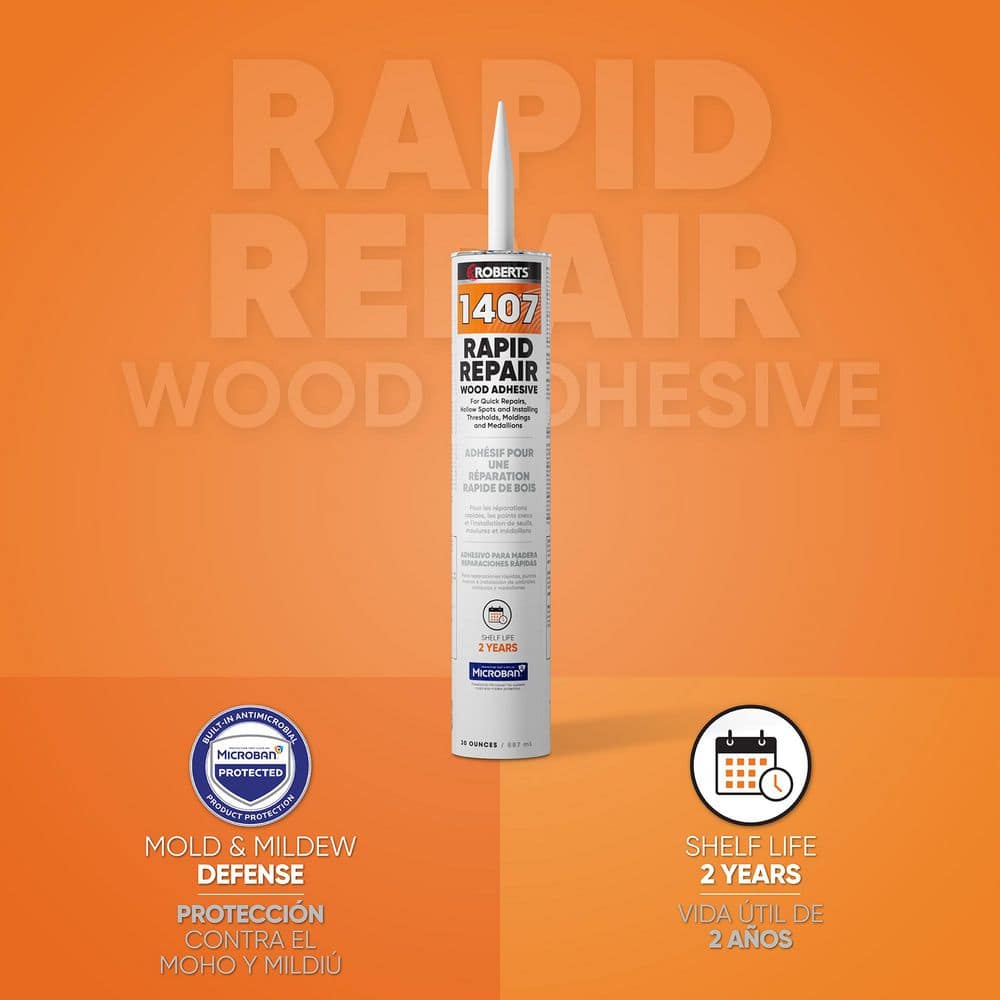 ROBERTS Beige 30 Oz. (0.94 qt.) Rapid Repair Wood Floor Adhesive (3)
