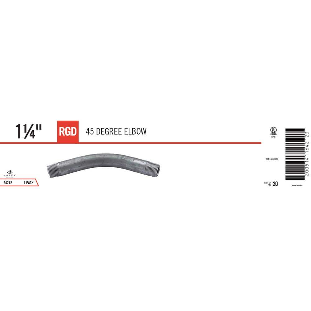 Halex 1-1/4 in. Rigid 45° Conduit Elbow (3)