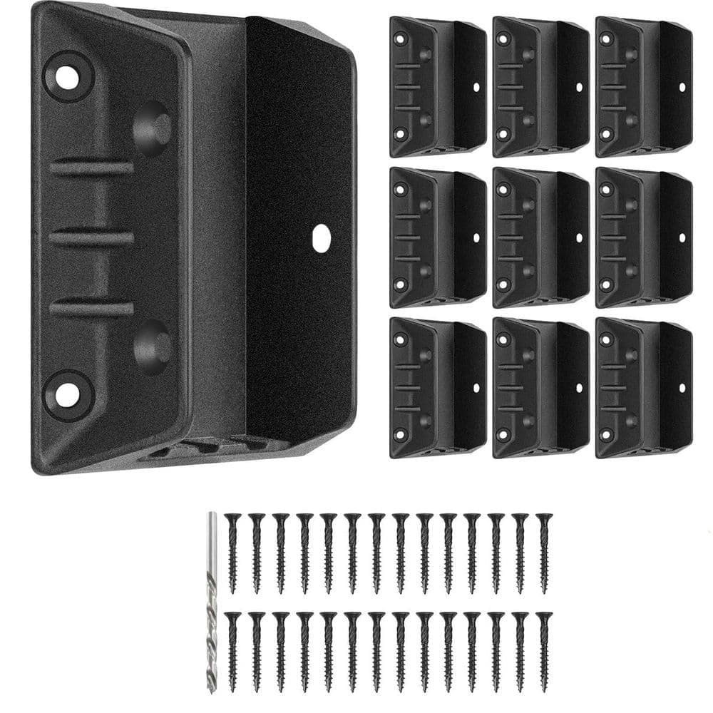 Afoxsos 20-Pack Extra Thick Aluminum Deck Railing Bracket Connectors for 2 x 4 Wood Posts with Robust Triangle Design (1)