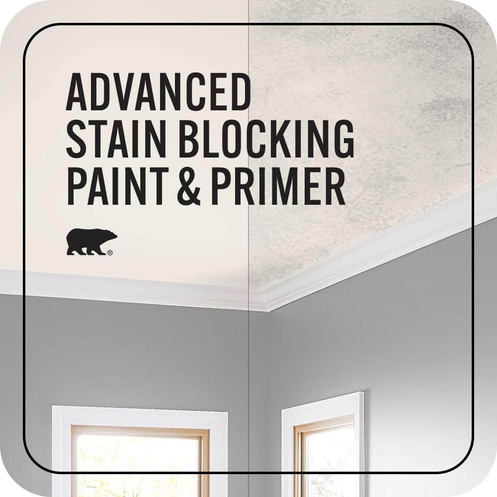 BEHR MARQUEE 1 gal. #PR-W12 Timid White Ceiling Flat Interior Paint & Primer (3)