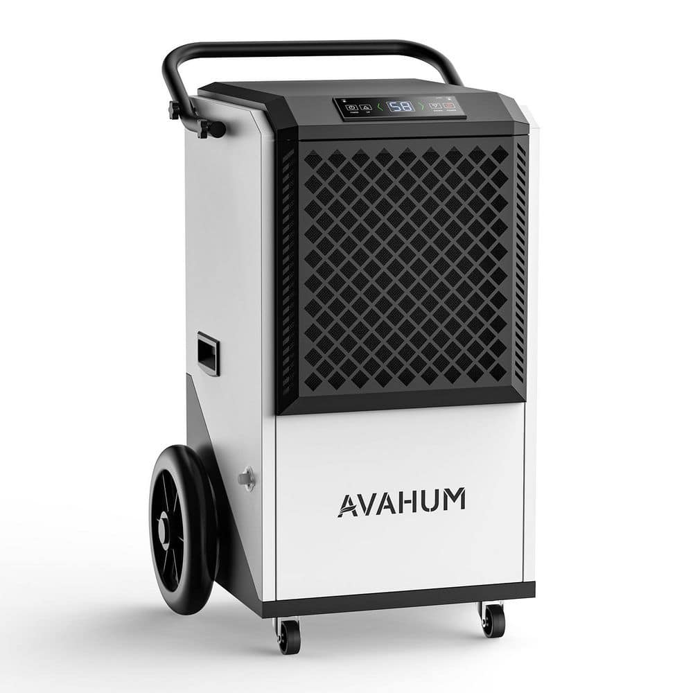 Edendirect 250 pt. 8000 sq. ft. Commercial Dehumidifier in. White with Auto Defrost, 24H Timer, and Optional Drainage (1)
