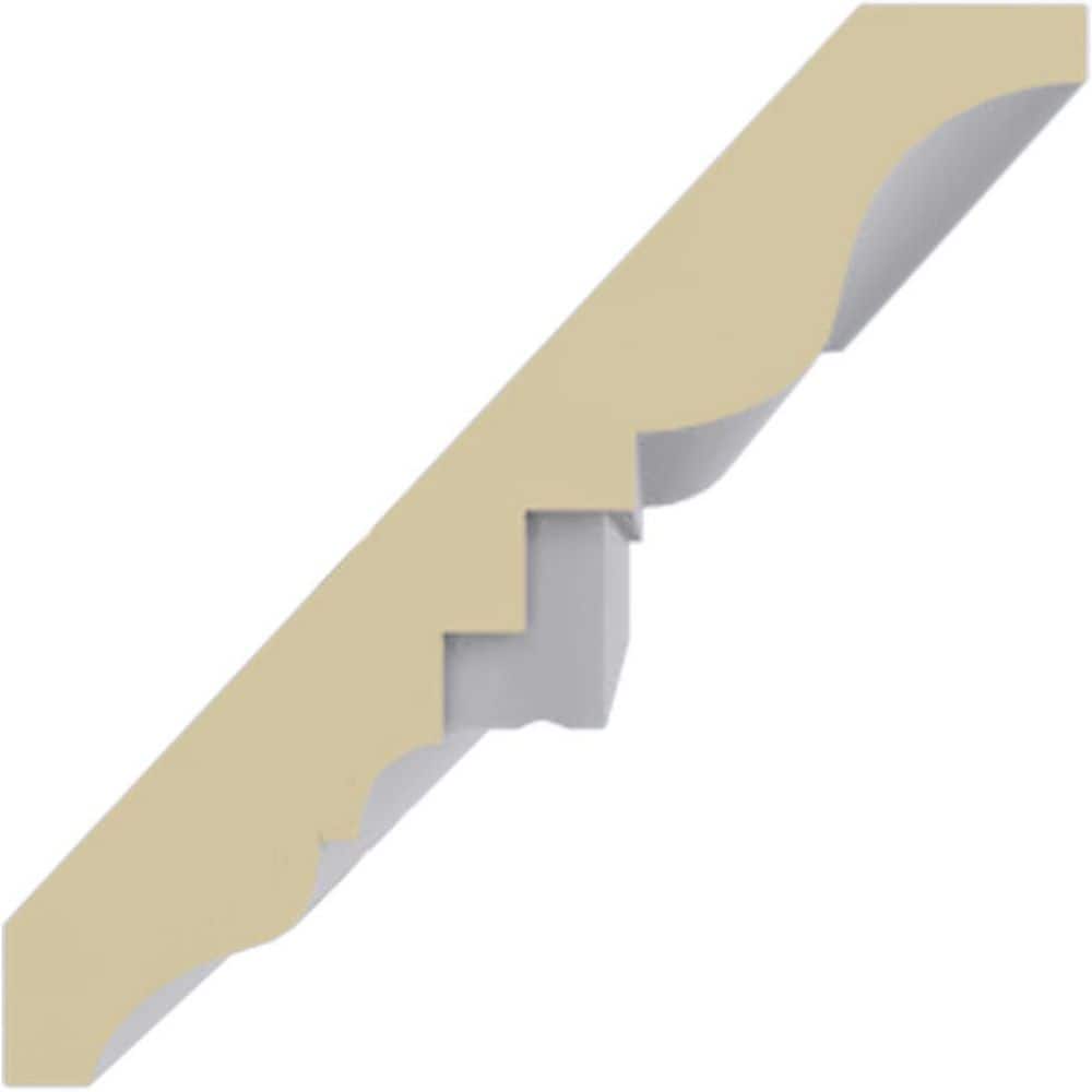 Ekena Millwork 2-3/4 in. x 2-3/4 in. x 94-1/2 in. Polyurethane Dentil Crown Moulding (3)