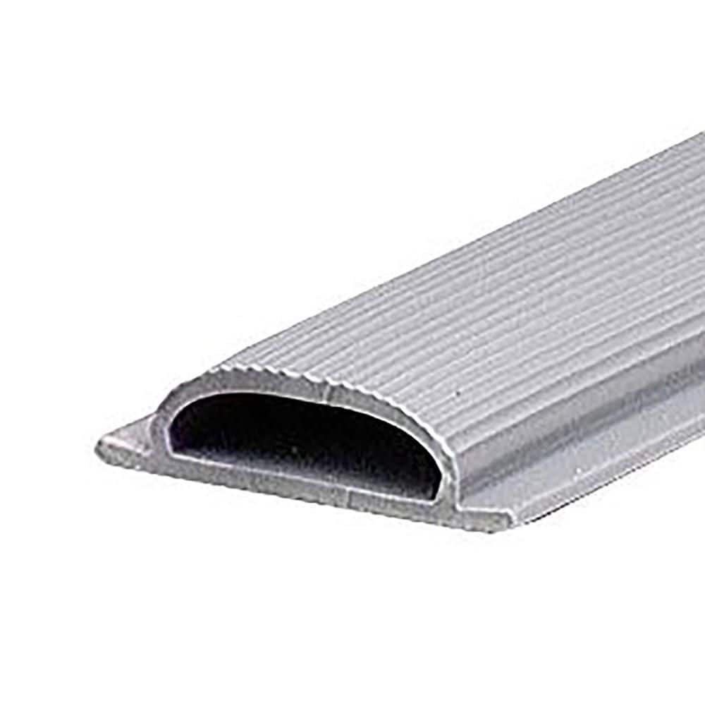 M-D Building Products 0.375 in. x 36 in. Exterior Gray Vinyl Door Weatherstripping Threshold Replacement Insert (3)