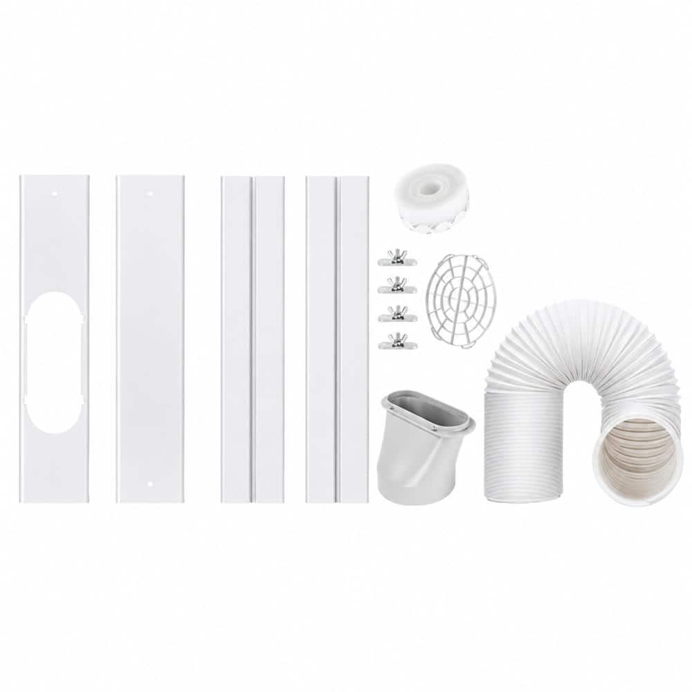 Unbranded Portable Air Conditioner Window Vent Kit with 5.9 in Exhaust Hose and Adjustable AC Seal Panel (1)