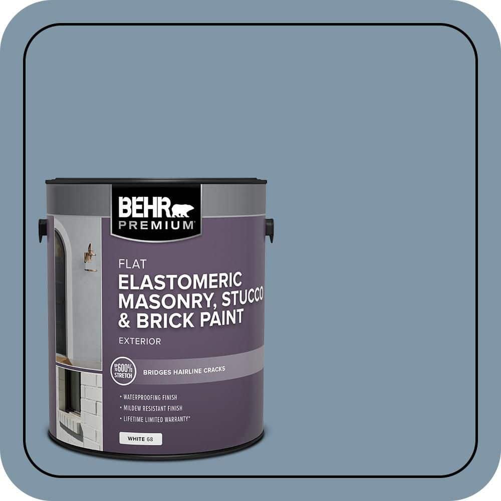 BEHR PREMIUM 1 gal. #560F-5 Bleached Denim Elastomeric Masonry, Stucco and Brick Exterior Paint (1)