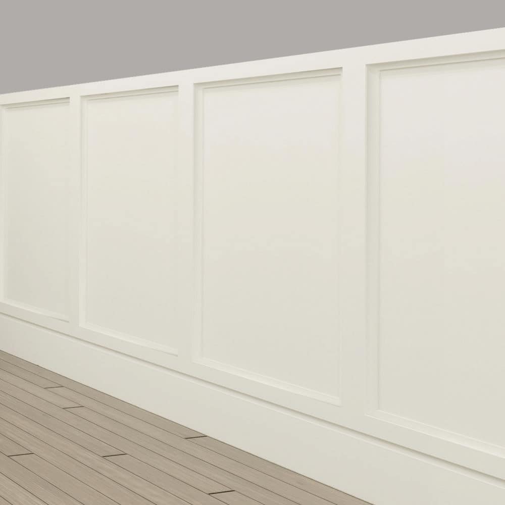 Alexandria Moulding 11/16 in. D x 4-9/16 in. W x 84 in. L Primed MDF Wood 1x5 S4s Eased Edge Moulding (3)