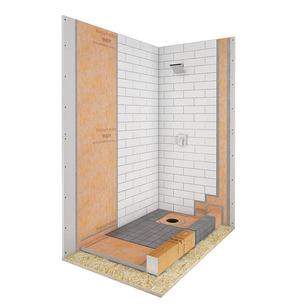 Schluter Kerdi-Shower 38 in. x 60 in. Off-Center Shower Tray (4)