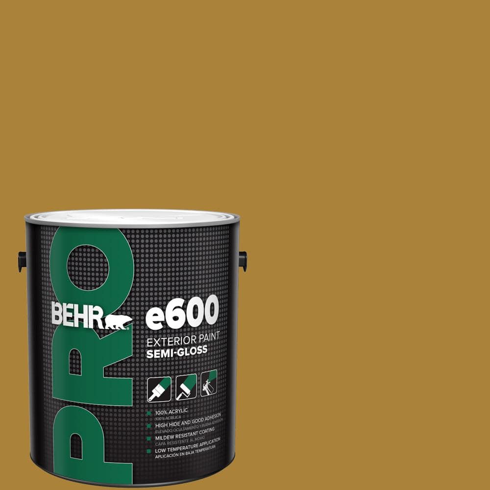 BEHR PRO 1 gal. #340D-7 Golden Green Semi-Gloss Exterior Paint
