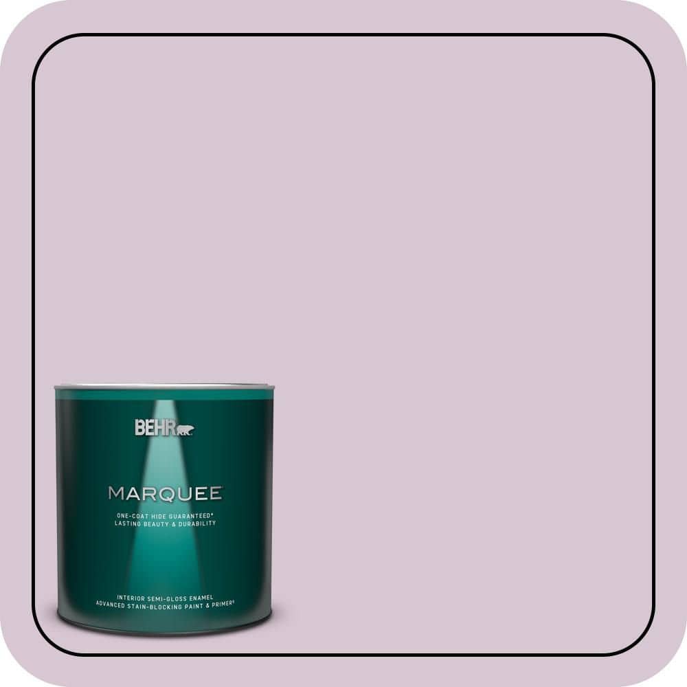 BEHR MARQUEE 1 qt. #680E-3 Rosy Lavender Semi-Gloss Enamel Interior Paint & Primer