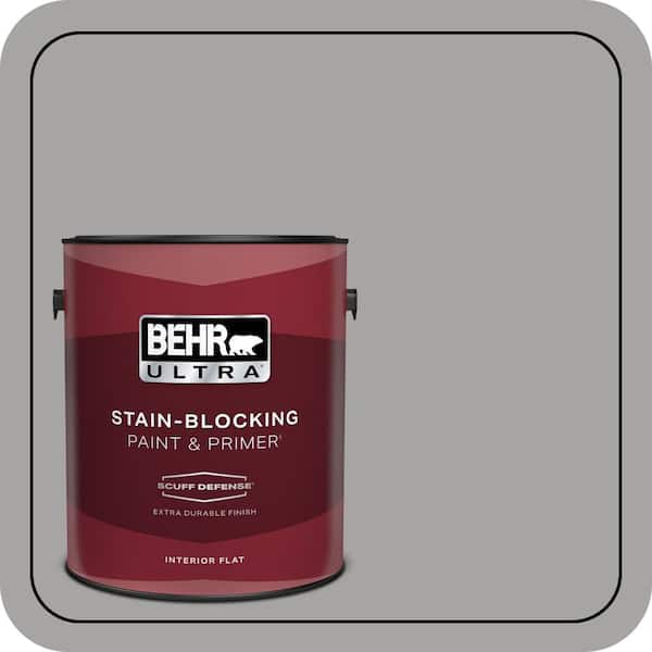 BEHR ULTRA 1 gal. #PPU26-07 Smokey Wings Extra Durable Flat Interior Paint & Primer (2)
