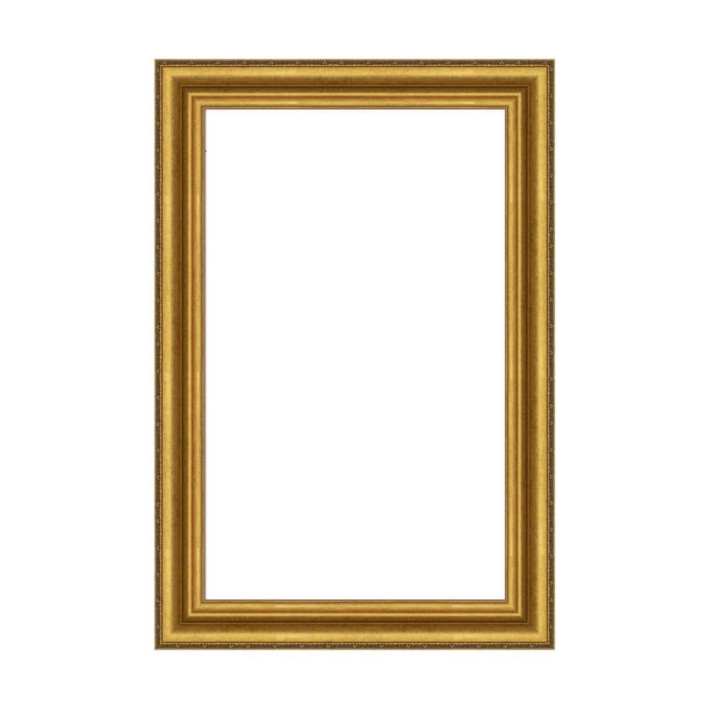 Amanti Art Mirror Makeover Parlor Gold 25.25 in. W x 37.25 in. H Bathroom Mirror Frame Border Kit-Fits a 24 x 36 Mirror (1)