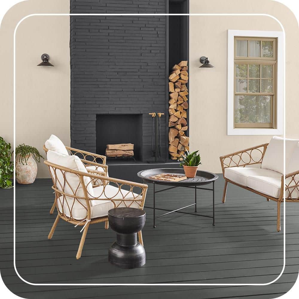 BEHR PREMIUM 1 gal. #PPU25-02 Black Locust Solid Color Waterproofing Exterior Wood Stain and Sealer (4)