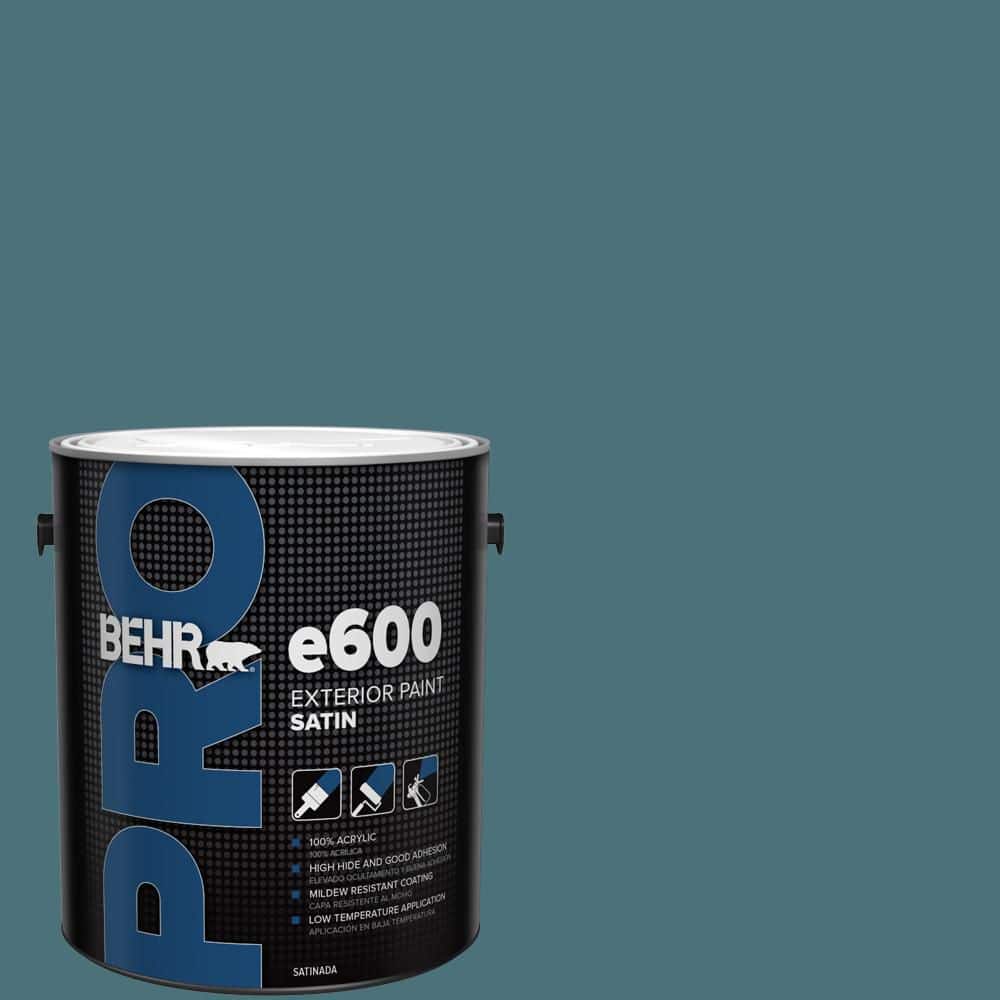 BEHR PRO 1 Gal. #S450-6A River Rapids Satin Enamel Exterior Paint
