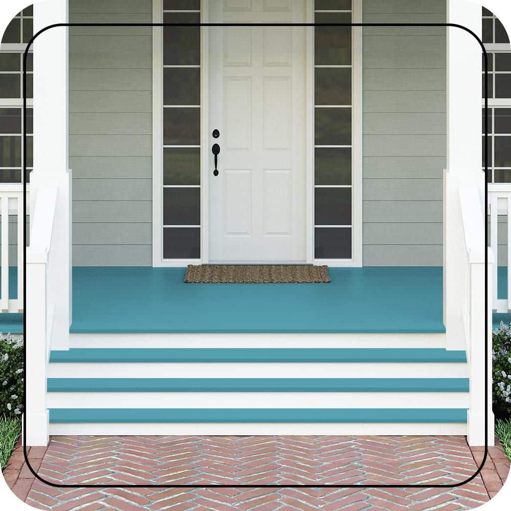 BEHR PREMIUM #M470-5 Textured Low-Lustre Enamel Interior/Exterior Porch and Patio Anti-Slip Floor Paint (2)