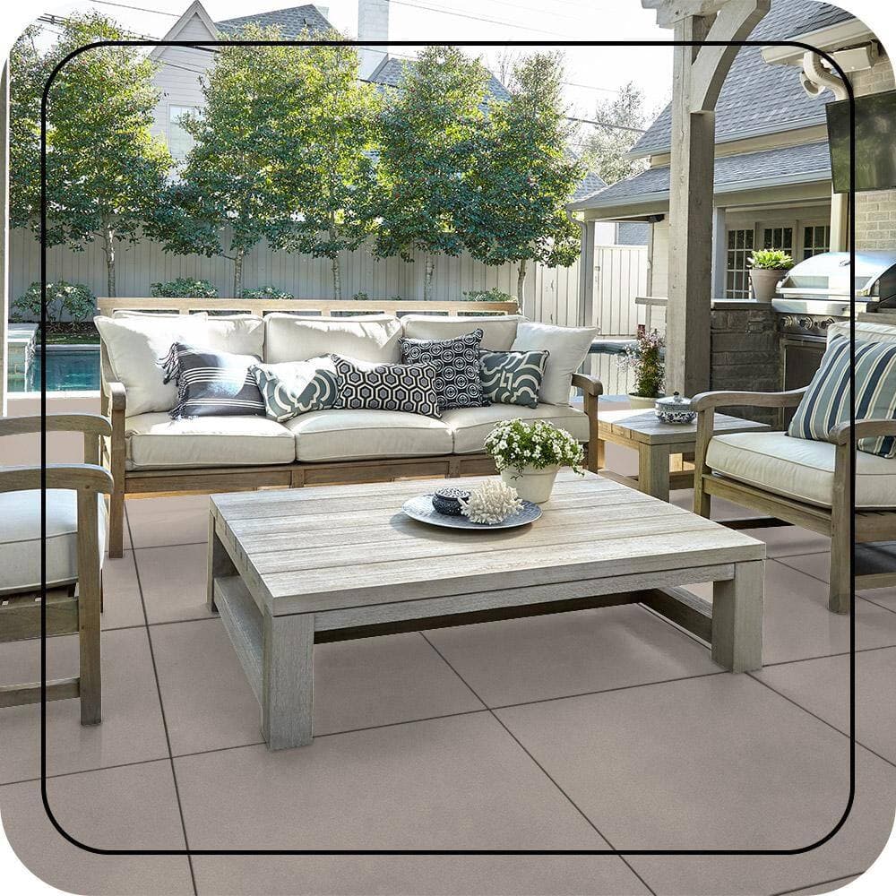 BEHR PREMIUM 1 gal. #PPU18-12 Graceful Gray Textured Low-Lustre Enamel Interior/Exterior Porch and Patio Anti-Slip Floor Paint (3)