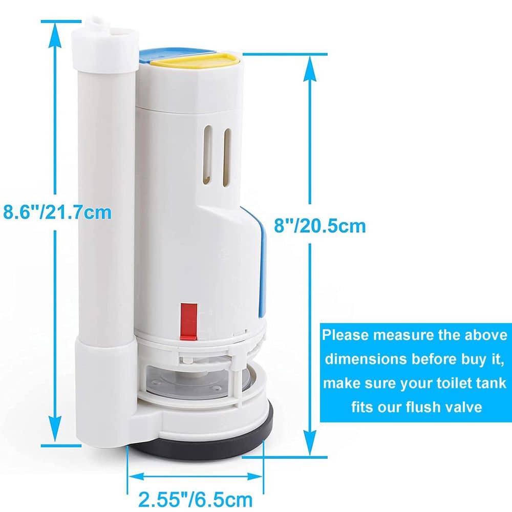 Helhom 2 in. Toilet Flush Valves Toilet Repair Kit, Dual Flush Valve Replacement (2)